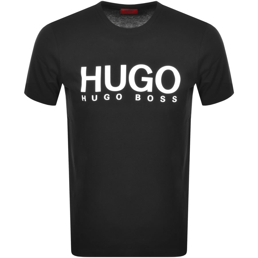 Alternative Image for ProductHUGO Dolive Crew Neck Short Sleeve T Shirt Black1
